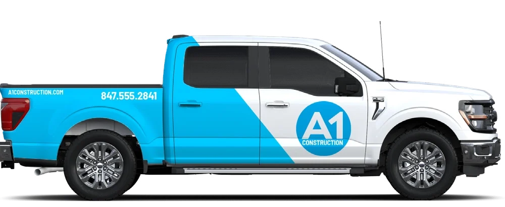 Commercial Graphics Truck Partial Wrap
