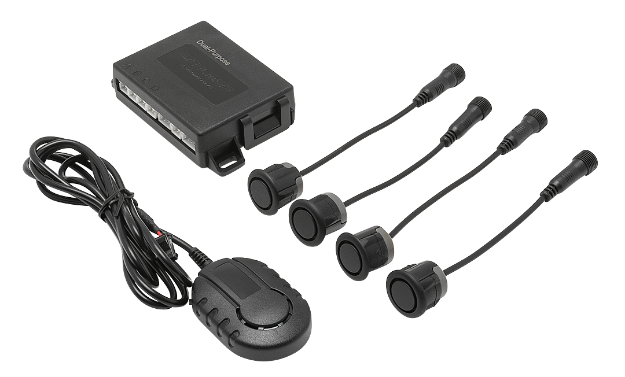 CrimeStopper PARK-PMCU front rear parking assist system with 4 ultrasonic sensors and audible alert module